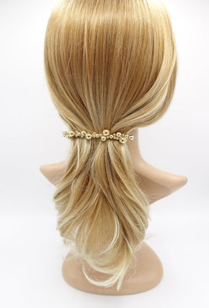 veryshine.com Barrette (Bow) gold ball beaded hair barrette for women