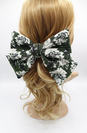 veryshine.com Barrette (Bow) jacquard hair bow, floral hair bow for women