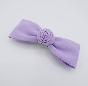 veryshine.com Barrette (Bow) Lavender flower end hair bow, pastel hair bow for women