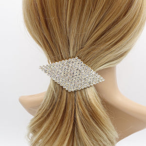 veryshine.com Barrette (Bow) rhombus hair barrette, rhinestone hair barrette for women