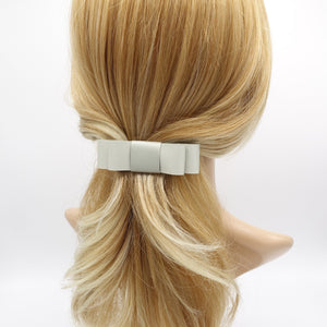 veryshine.com Barrette (Bow) Sage satin flat hair bow for women