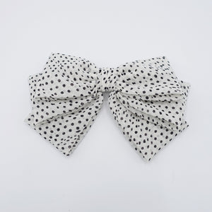 veryshine.com Barrette (Bow) Spring Summer hair bow, dot hair bow, crepe hair bow for women