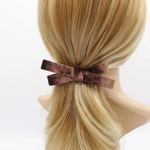 veryshine.com Barrette (Bow) velvet bow barrette, velvet ribbon barrette, hair accessory shop for women