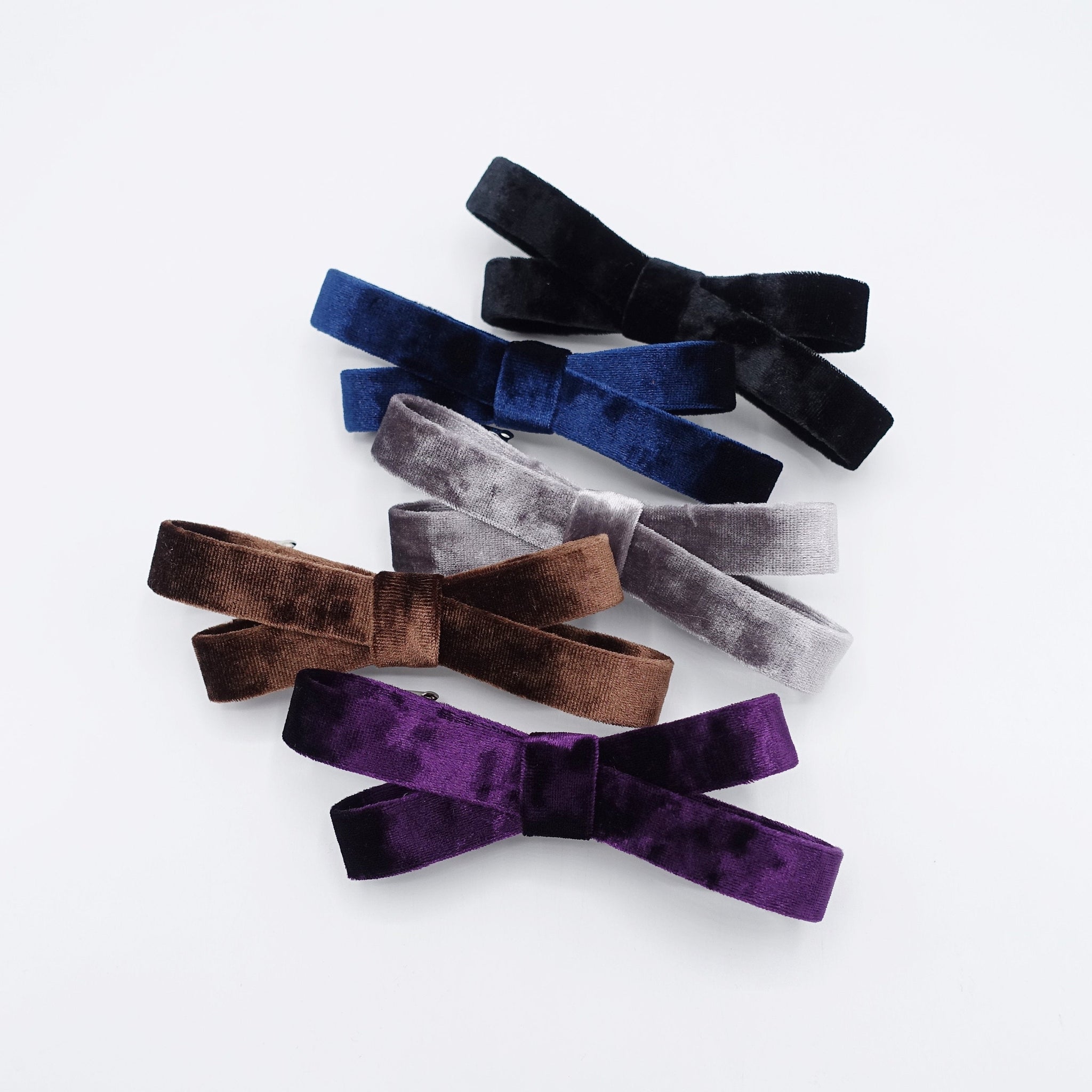 veryshine.com Barrette (Bow) velvet bow barrette, velvet ribbon barrette, hair accessory shop for women
