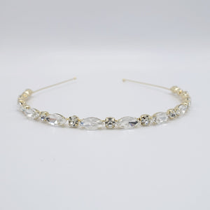 veryshine.com Bridal acc. Crystal gold oval glass headband, bling headband, event headband for women
