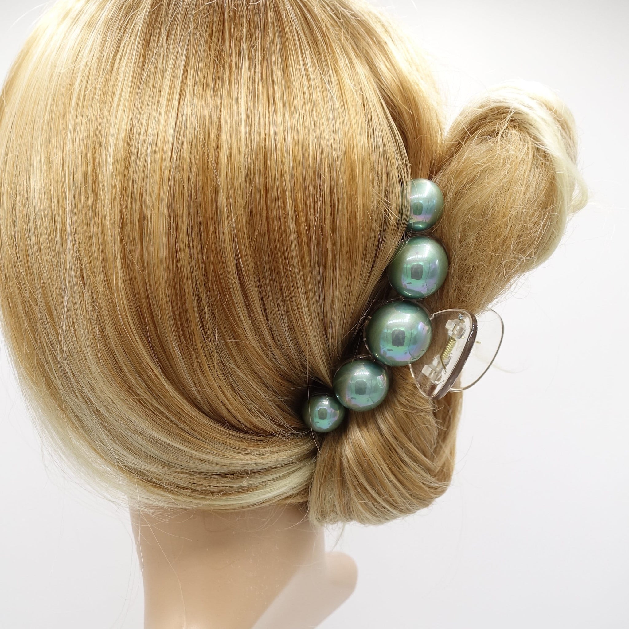 veryshine.com Hair Claw Green aurora pearl hair claw for women