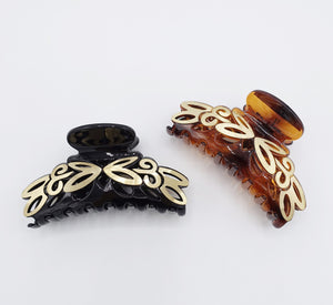 veryshine.com Hair Claw open work hair claw, golden metal hair claw,luxury style hair clamp for women