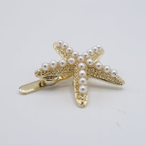 veryshine.com Hair Clip Pearl starfish rhinestone hair clip, magnetic hair clip, small hair clip
