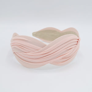 veryshine.com hairband/headband Indi pink chiffon wave headband stylish woman hairband