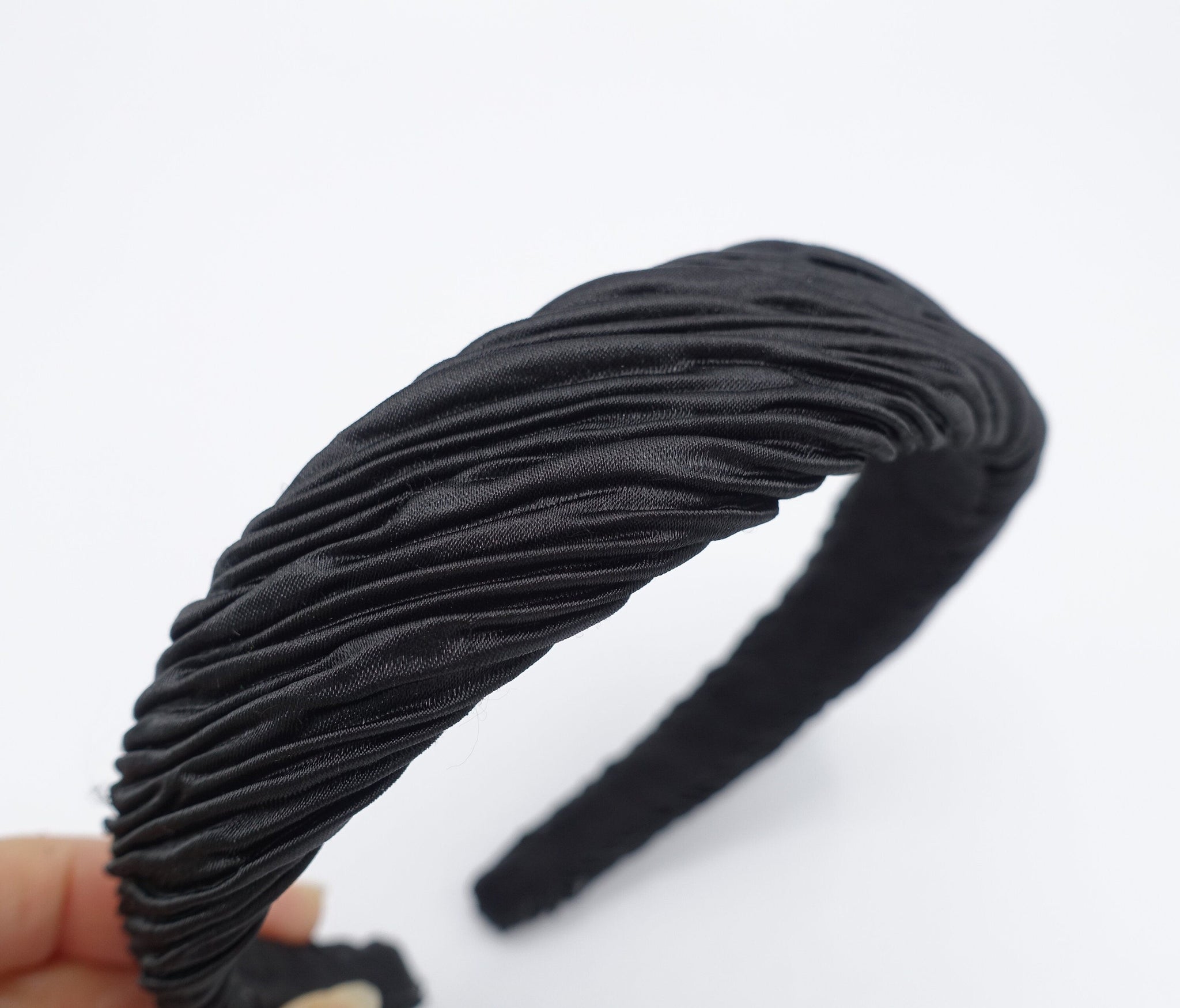 veryshine.com Headband Black normal pleats headband for women