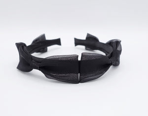 veryshine.com Headband Black orgaza bow headband, satin headband for women