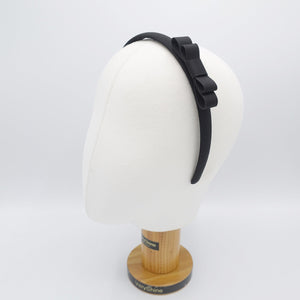veryshine.com Headband Black satin bow headband, simple headband for women