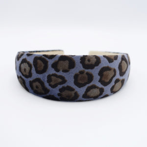 veryshine.com Headband Blue normal velvet headband leopard print hairband