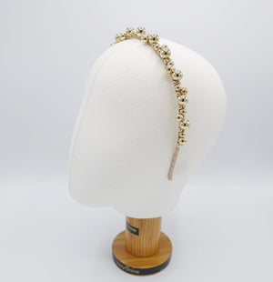veryshine.com Headband glossy metal ball headband for women