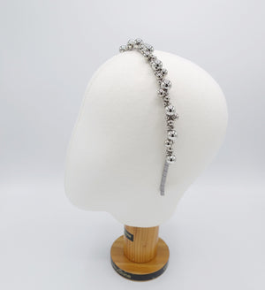 veryshine.com Headband glossy metal ball headband for women