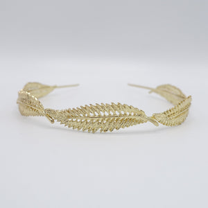 veryshine.com Headband Gold leaf headband, metal leaves headband for women