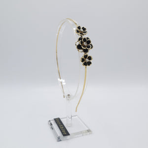 veryshine.com Headband Gold mini camellia headband, flower petal headband for women