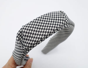 veryshine.com Headband houndstooth headband, pleated headband, stylish headband for women