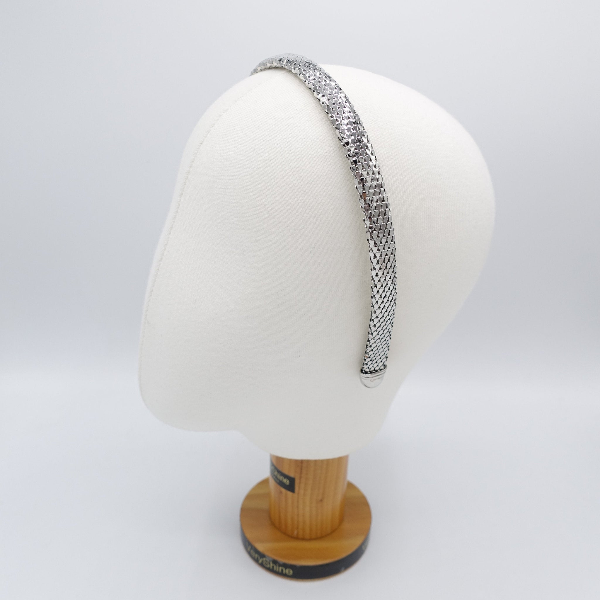 veryshine.com Headband metal headband, chainmail headband for women