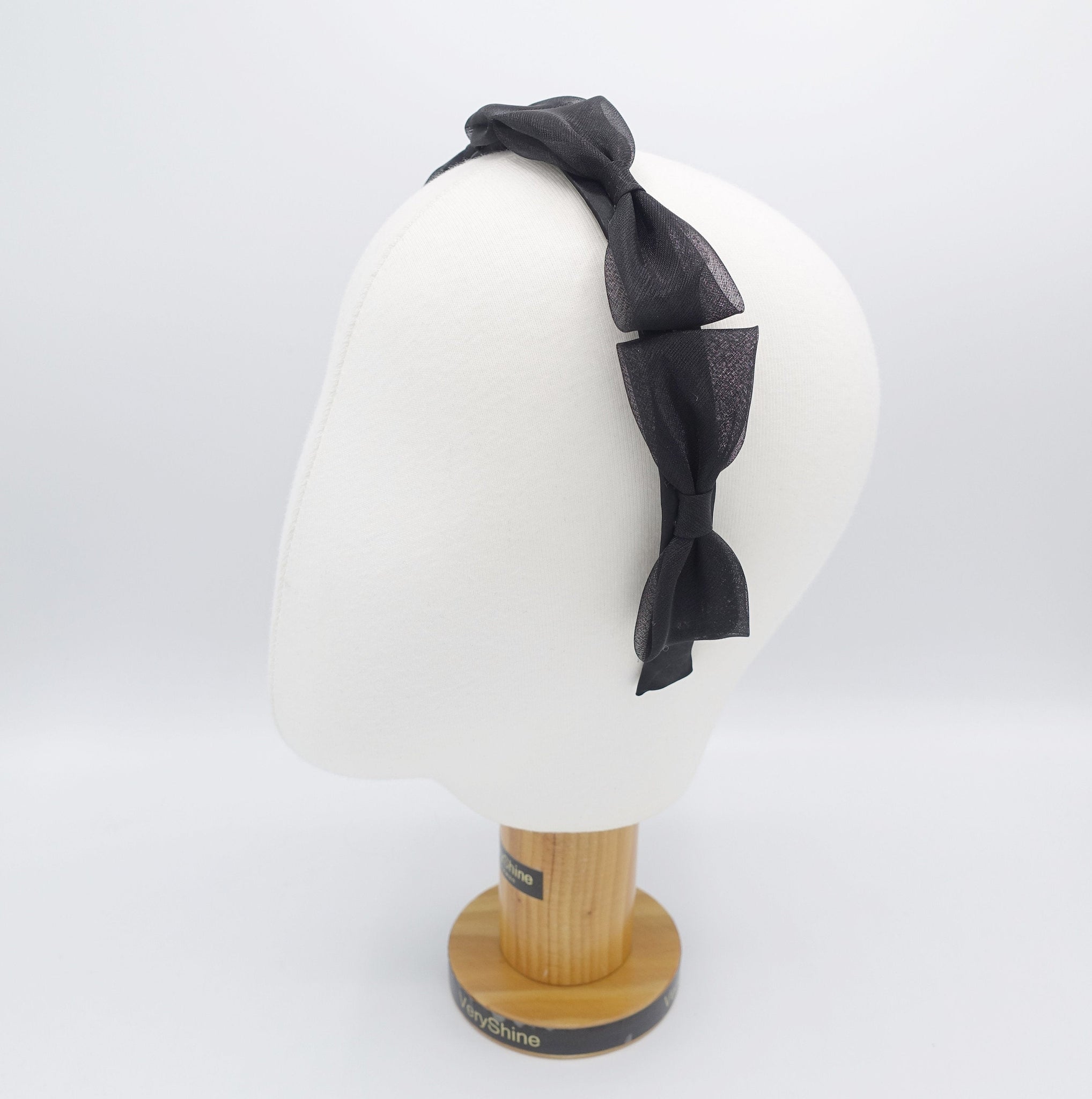 veryshine.com Headband orgaza bow headband, satin headband for women