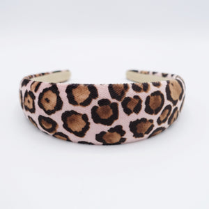 veryshine.com Headband Pink normal velvet headband leopard print hairband