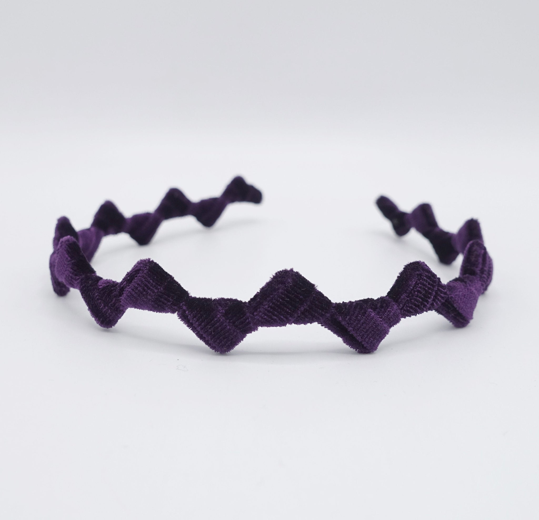 veryshine.com Headband Purple velvet triangle headband, velvet tiara headband, casual headband for women