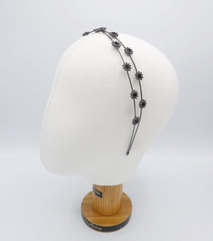 veryshine.com Headband rhinestone flower headband, bling jewel cross headband for women