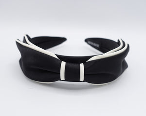 veryshine.com Headband satin bow headband, layered bow headband, classy headband
