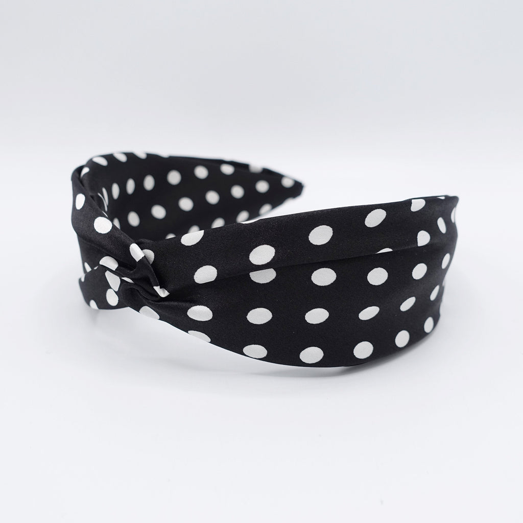 veryshine.com Headband satin dot cross headband for women