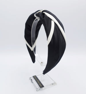 veryshine.com Headband satin headband, cross twist headband for women