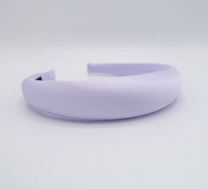 veryshine.com Headband Violet satin headband, padded headband, pink headband for women