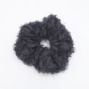 veryshine.com Scrunchies Black flower scrunchies, petal scrunchies for women