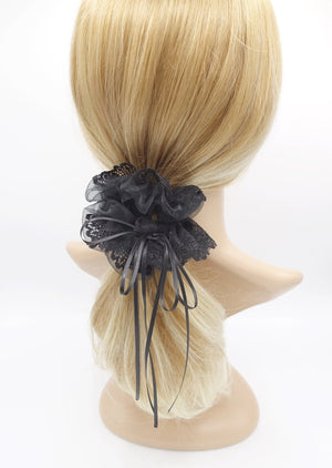 veryshine.com Scrunchies Black lace scrunchies, tulle scrunchies, costume scrunchies for women