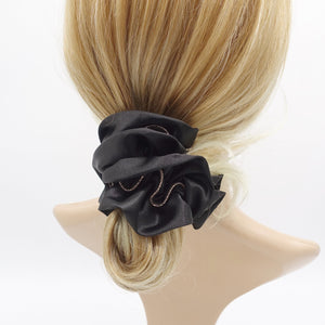 veryshine.com Scrunchies Black satin scrunchies, glitter hair tie, scrunchies shop for women