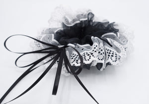 veryshine.com Scrunchies Black White lace scrunchies, tulle scrunchies, costume scrunchies for women