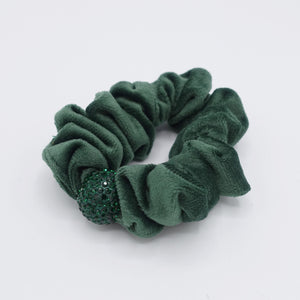 veryshine.com Scrunchies cotton velvet scrunchies, medium scrunchies, velvet rhinestone scrunchies for women