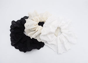 veryshine.com Scrunchies eyelet lace scrunchies, cotton lace scrunchies for women