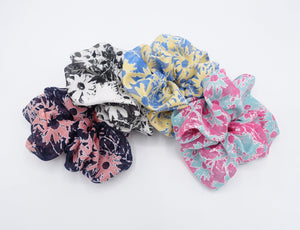 cute floral scrunchies for women 