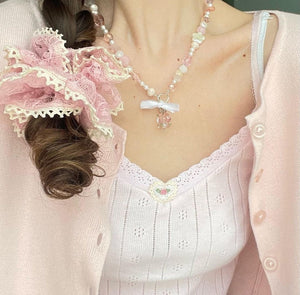 veryshine.com scrunchies/hair holder floral lace scrunchies,, double edge scrunchies for women