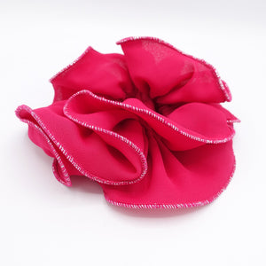 veryshine.com Scrunchies Hot pink chiffon scrunchies, glittering edge scrunchies for women