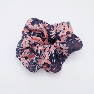 flower print scrunchies for women 