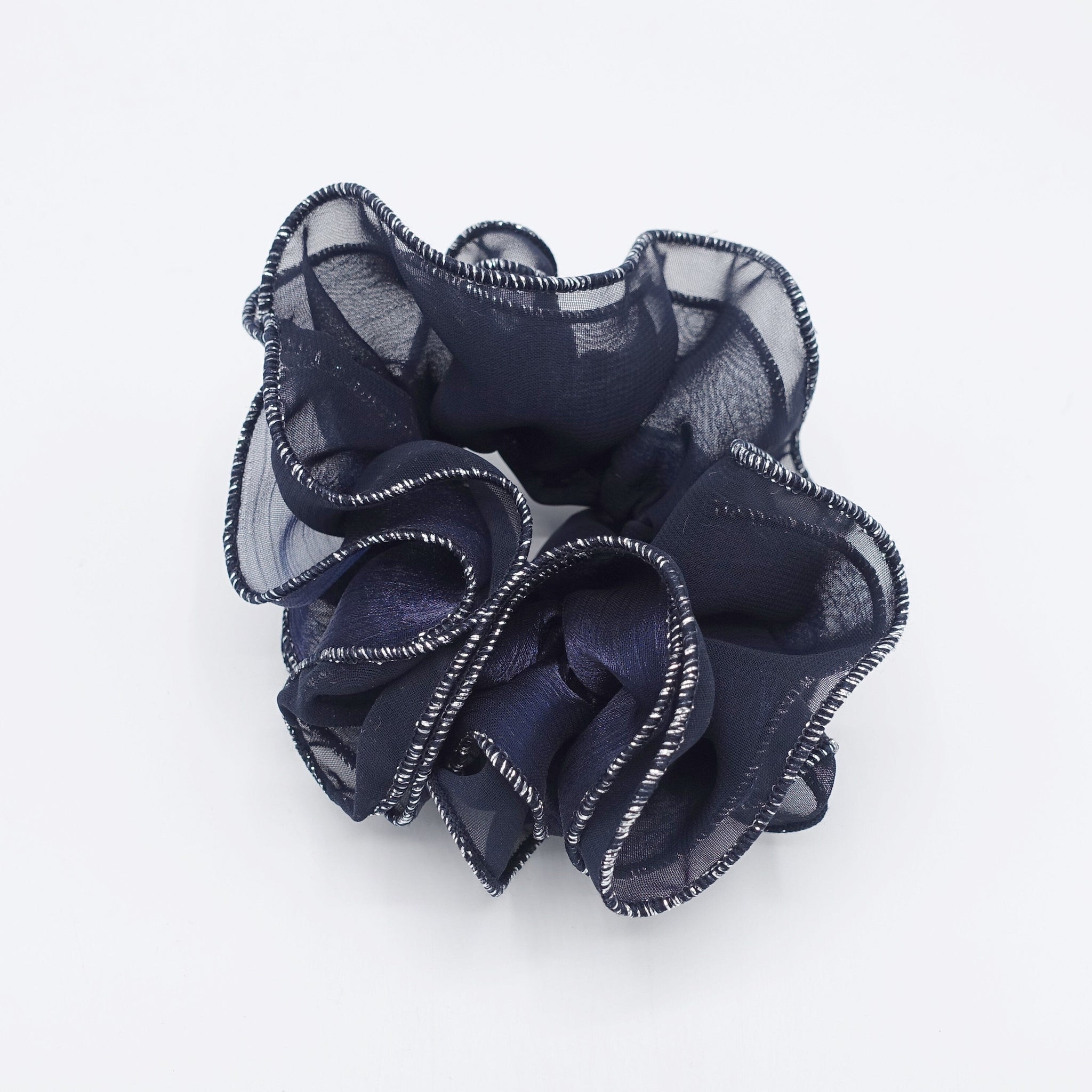 veryshine.com Scrunchies Navy glittering scrunchies, chiffon scrunchies for women