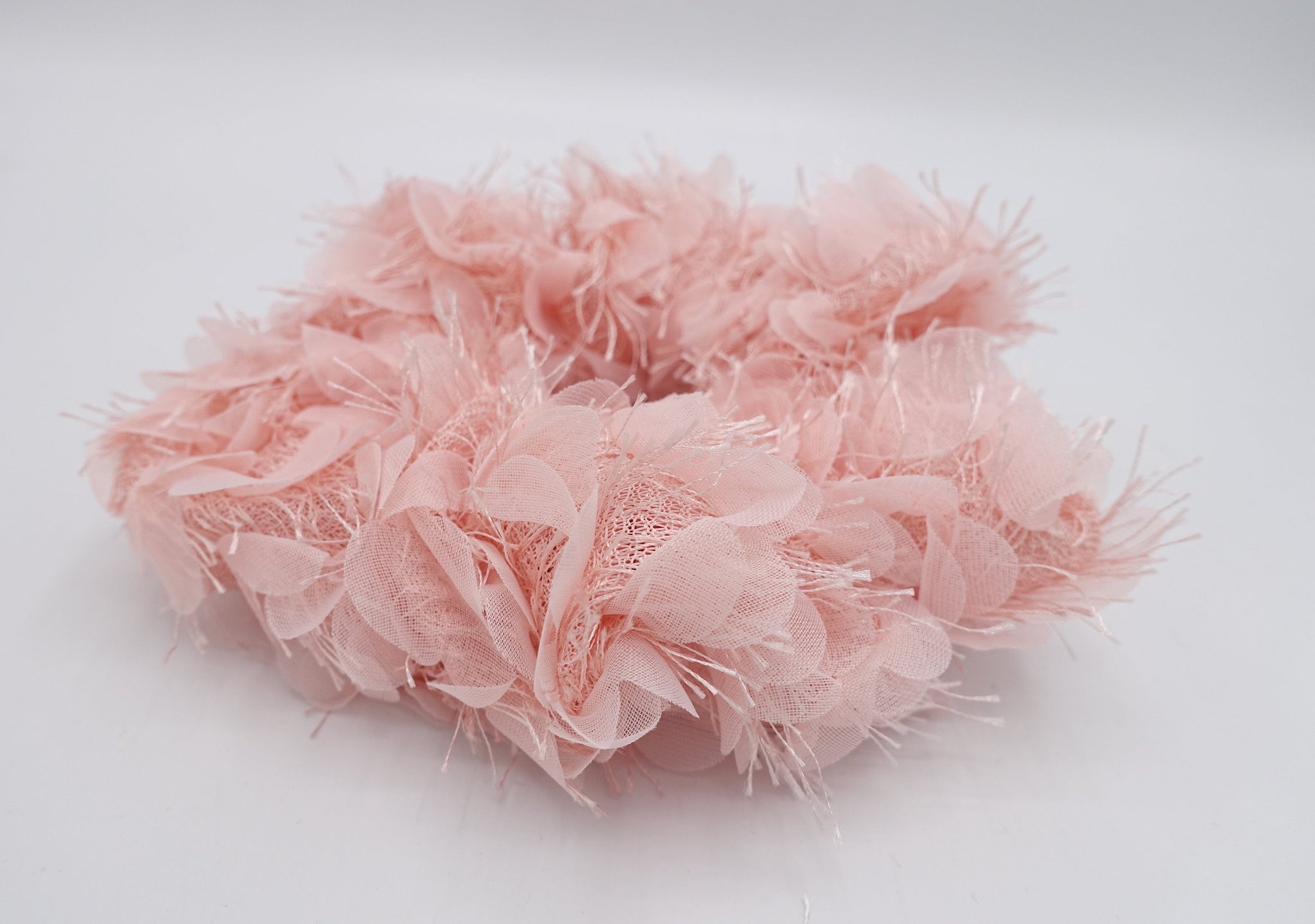 veryshine.com Scrunchies Pink flower scrunchies, petal scrunchies for women
