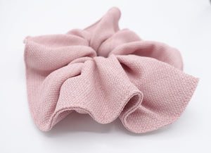 veryshine.com Scrunchies Pink pastel scrunchies, linen scrunchies, oversized scrunchies for women