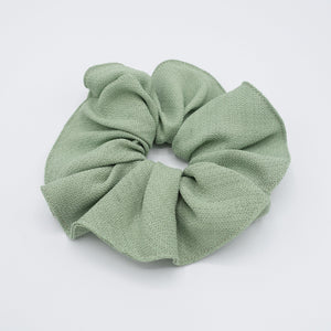 veryshine.com Scrunchies Sage green pastel scrunchies, linen scrunchies, oversized scrunchies for women