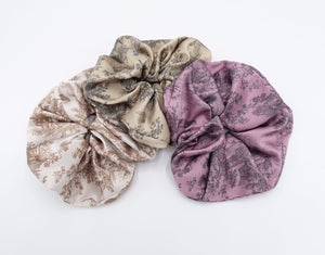 veryshine.com Scrunchies silk satin scrunchies, plant print scrunchies for women