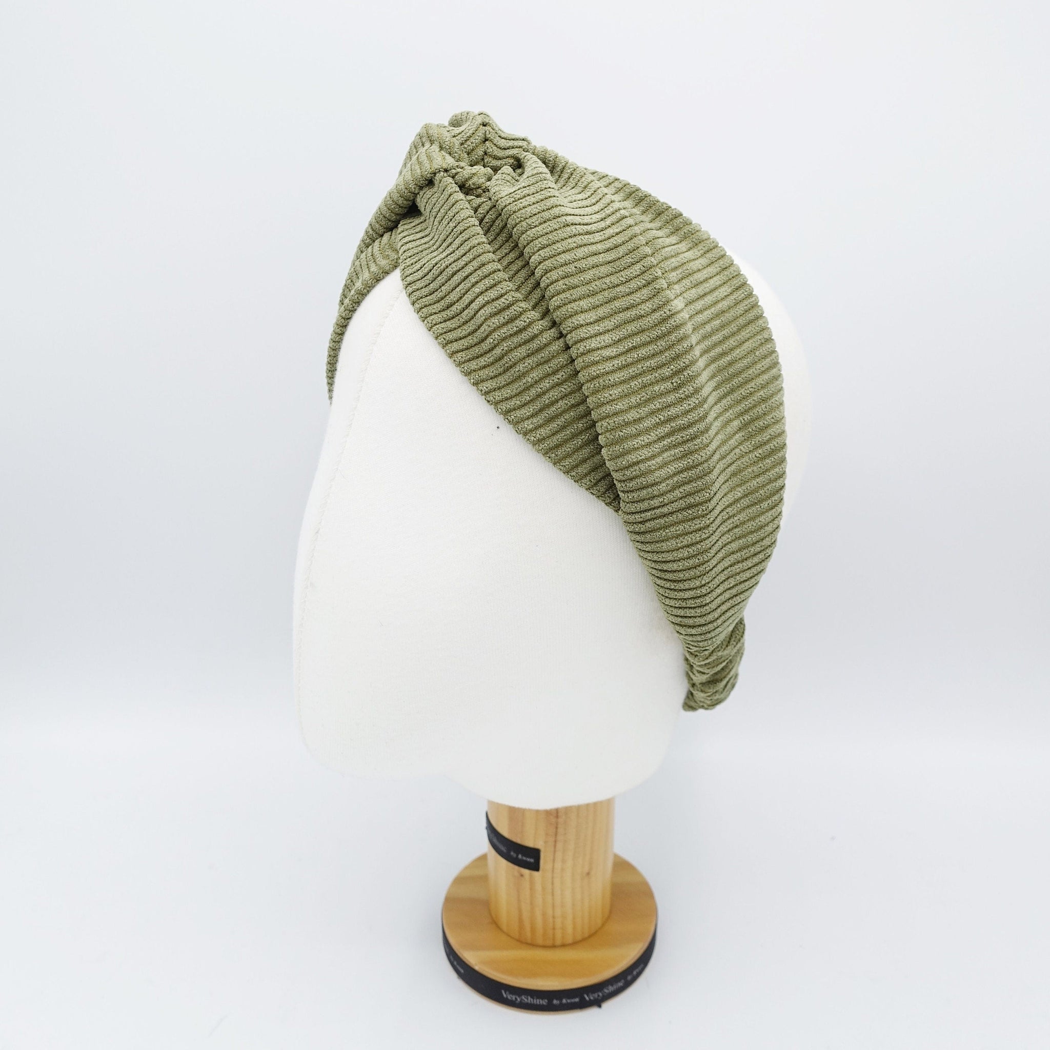 VeryShine corduroy cross turban headband Autumn basic casual hairband for women