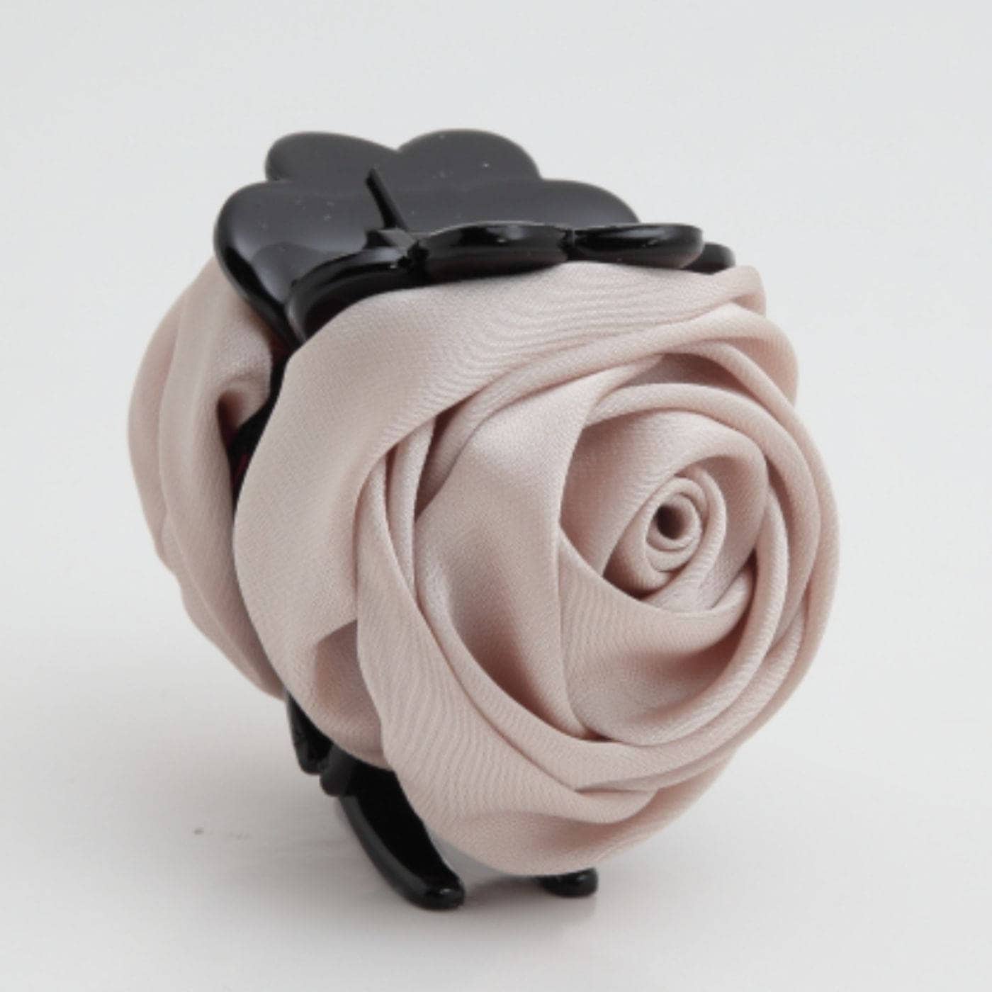 Satin Mini Rose Hair Clamp Women Flower Hair Accessory ponytail Claw C