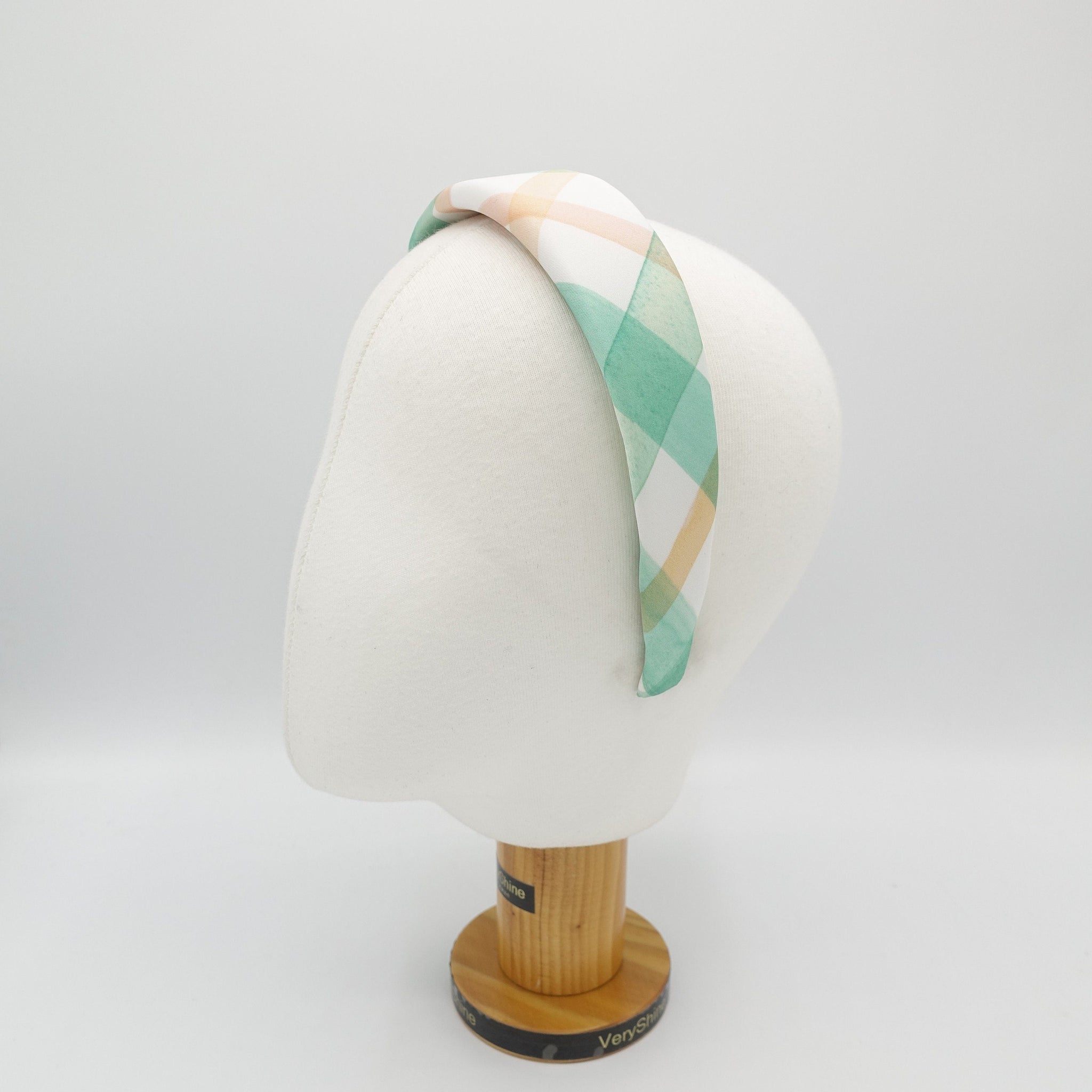 VeryShine Headband colorful check headband padded Spring Summer hairband for women
