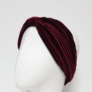 VeryShine Headband Pleated Velvet Hair Turban elastic Fashion Headband Women Hair Accessories